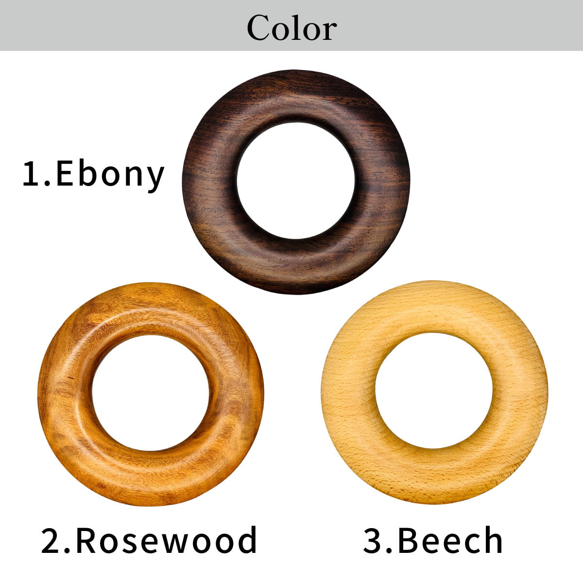 【C-351】 Wooden Tsurumaki string winding 3 colors 木製 弦巻 桐箱入り 全3色 黒檀 ローズウッド ブナ 天然木 弓道 弓具 弦 高級