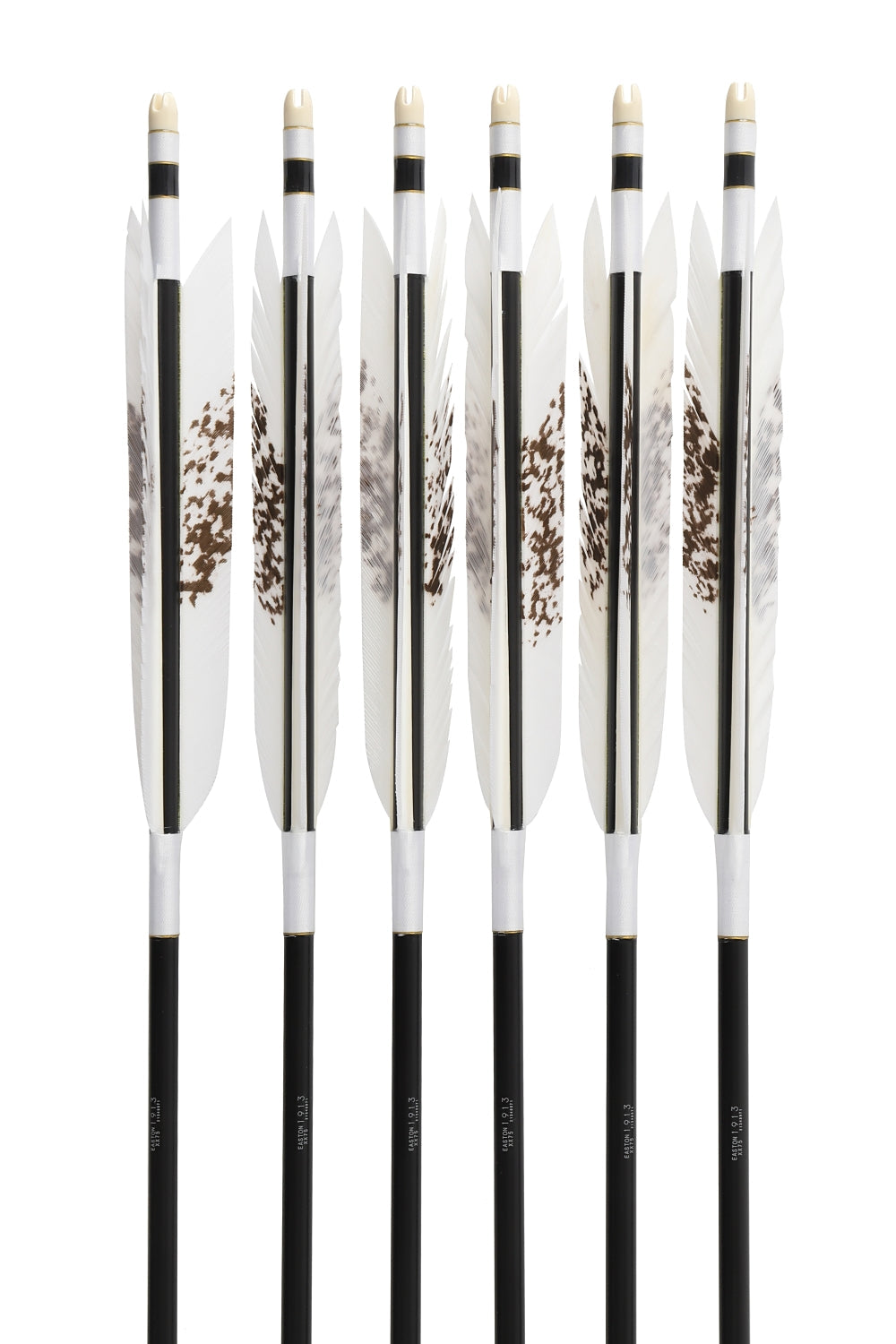 【D-1766】Turkey Hand-dyed 2 ( 6 types ) - Set of 6 (Shaft Size 1913) Easton イーストン ターキー 手染2 1913シャフト 6本組