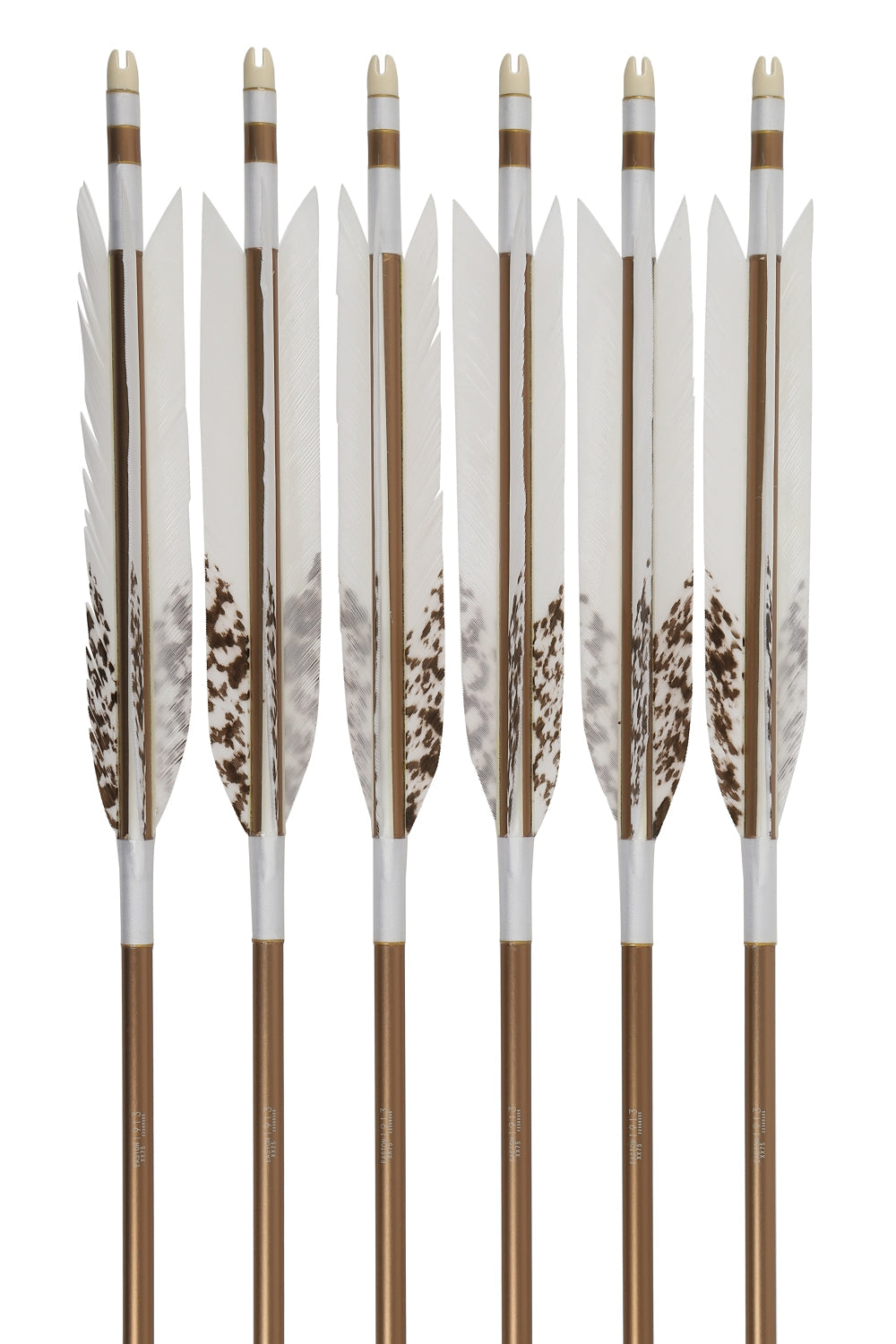 【D-1767】Turkey Hand-dyed 3 ( 6 types ) - Set of 6 (Shaft Size 1913) Easton イーストン ターキー 手染3 1913シャフト 6本組
