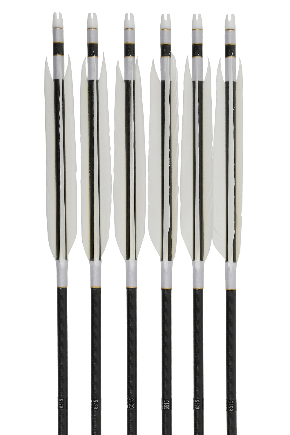 【D-1777】WENEW 65-15 (Enteki) White goose ( 3 types ) - Set of 6 (WENEW65-15) 白グースナタ 遠的矢 WENEW 65-15 6本組