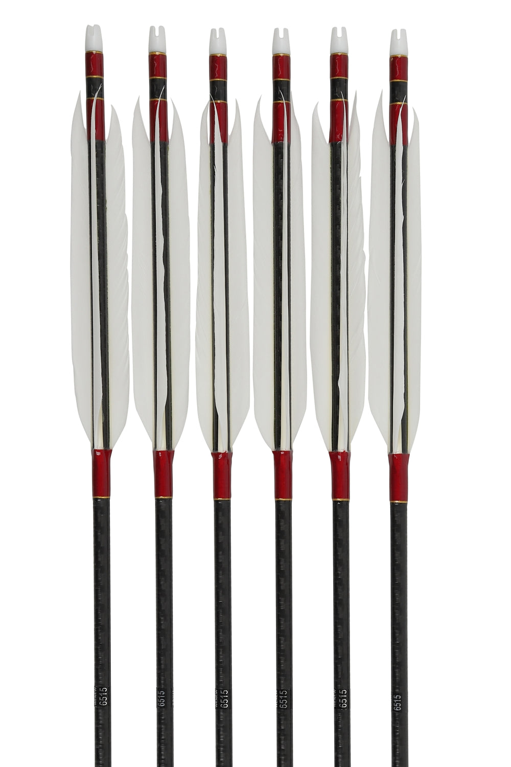 【D-1777】WENEW 65-15 (Enteki) White goose ( 3 types ) - Set of 6 (WENEW65-15) 白グースナタ 遠的矢 WENEW 65-15 6本組
