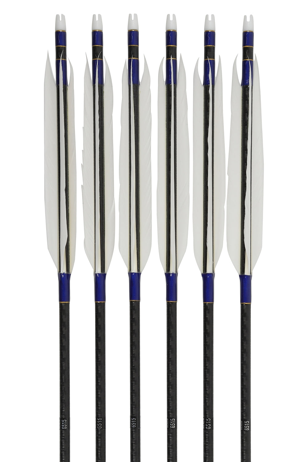 【D-1777】WENEW 65-15 (Enteki) White goose ( 3 types ) - Set of 6 (WENEW65-15) 白グースナタ 遠的矢 WENEW 65-15 6本組