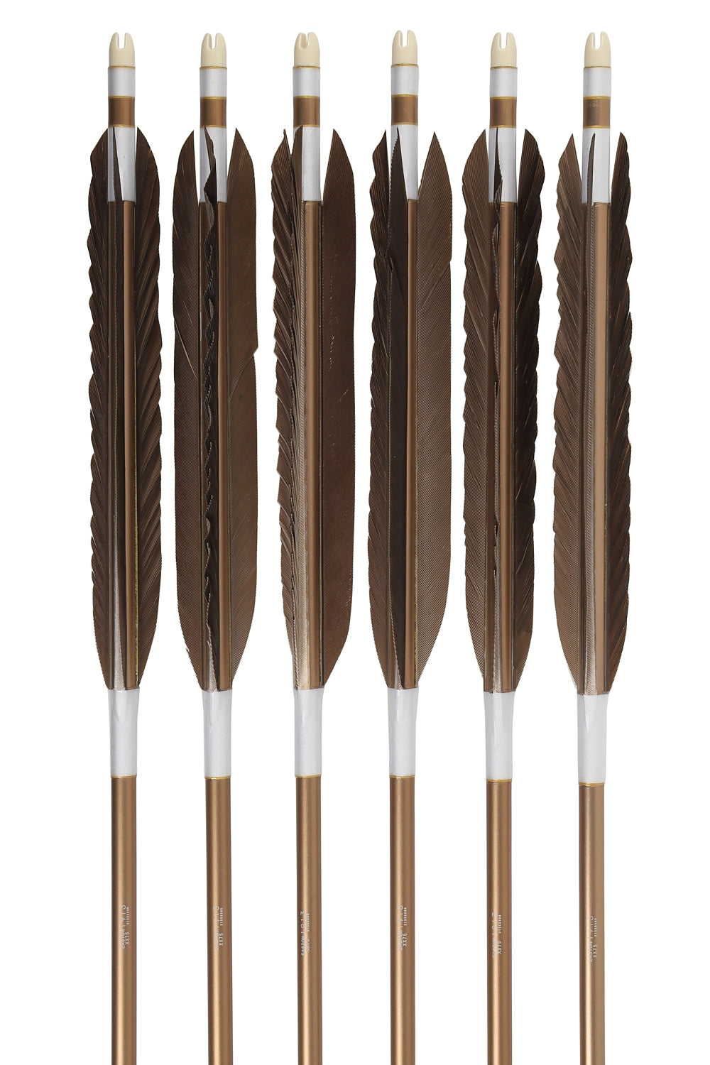 【D-1779】Black tip feather ( 6 types ) - Set of 6 (Shaft Size 1913) Easton イーストン 黒手羽 1913シャフト 6本組