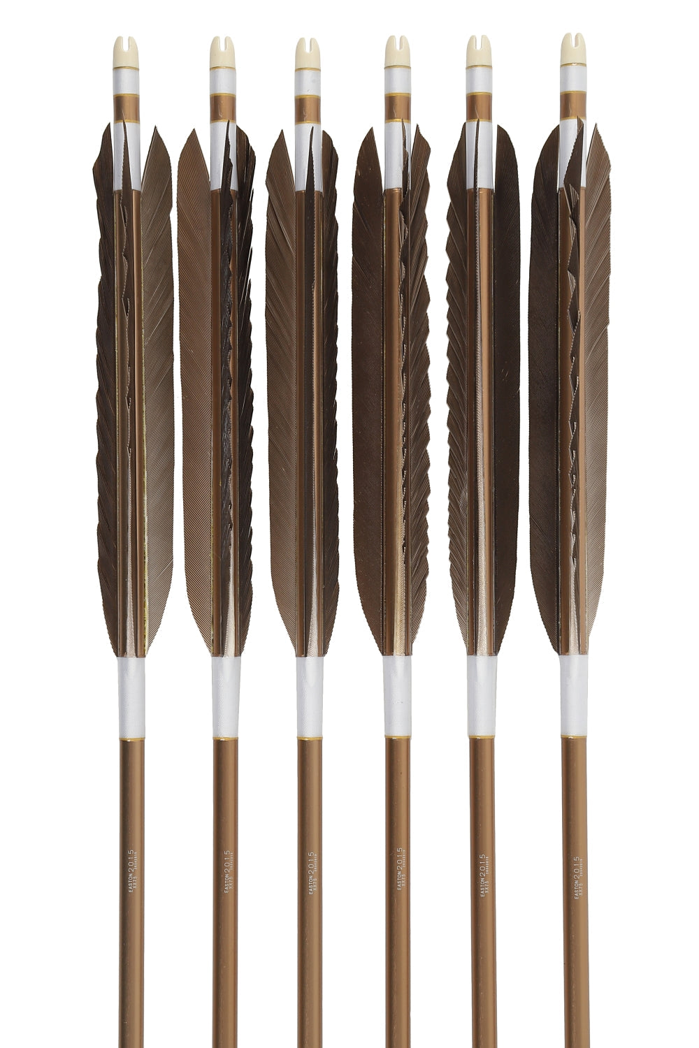 【D-1781】Black tip feather ( 6 types ) - Set of 6 (Shaft Size 2015) Easton イーストン 黒手羽 2015シャフト 6本組