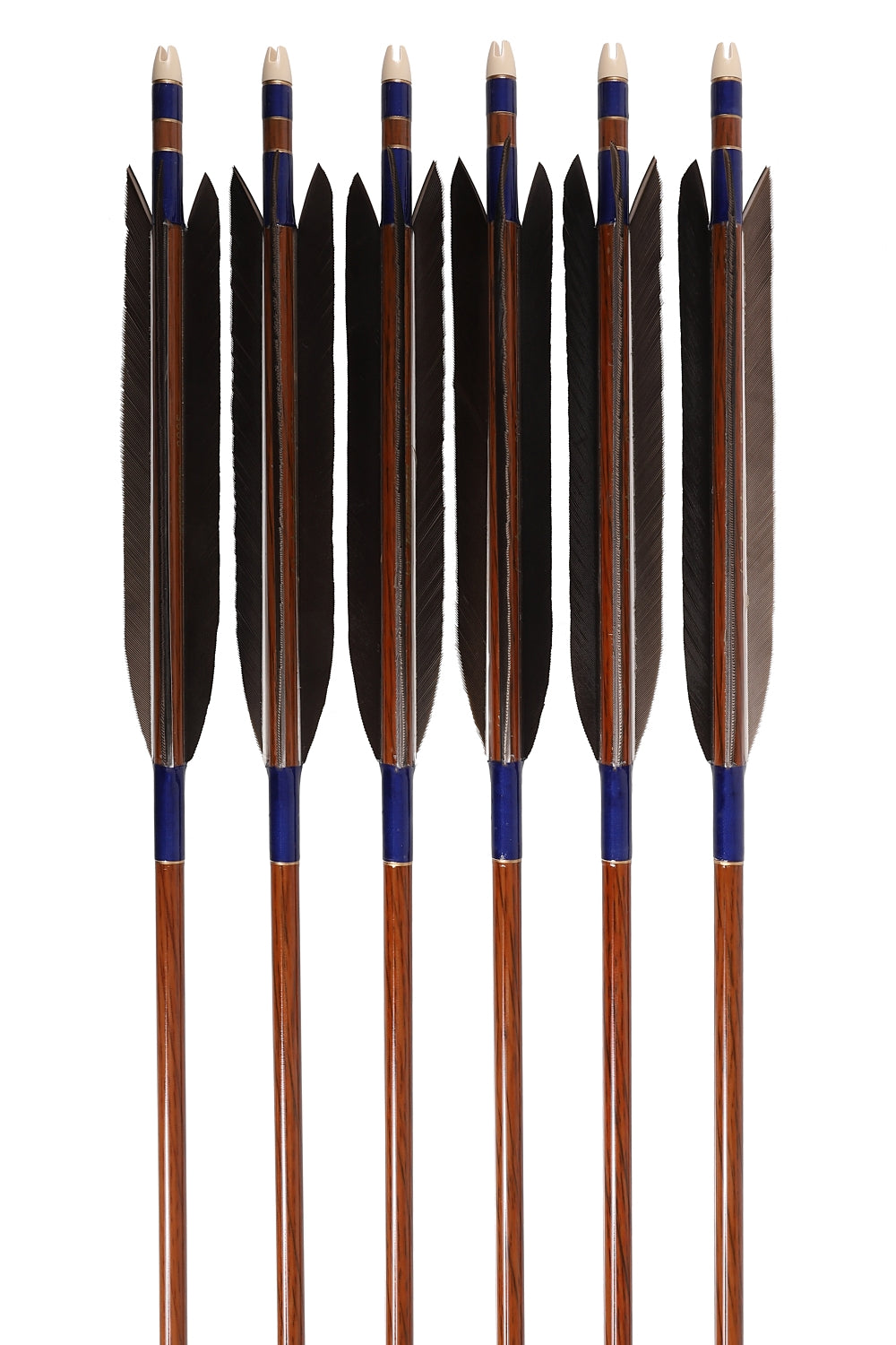 【D-1792】Black Wind feather ( 5 types ) - Set of 6 (HAYABUSA Carbon 80-25) 黒風切 ハヤブサカーボン 80-25 6本組 5種類