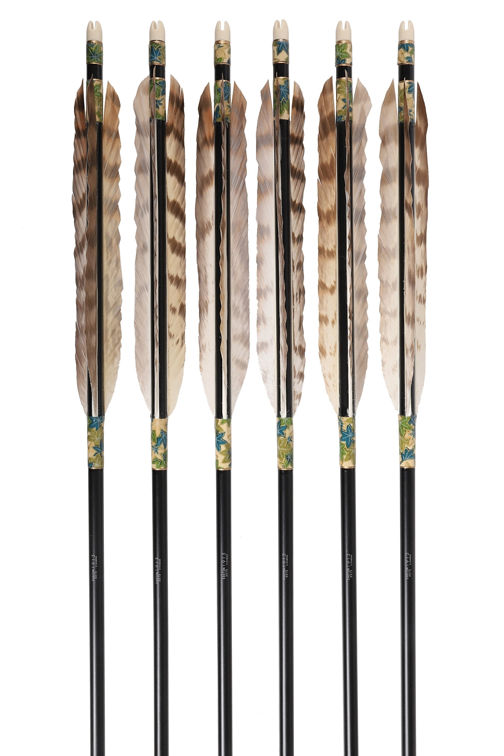 【D-1796】White Tail feather ( 2 types ) - Set of 6 (Shaft Size 1913) Easton イーストン 白尾羽 1913シャフト 6本組 2種類
