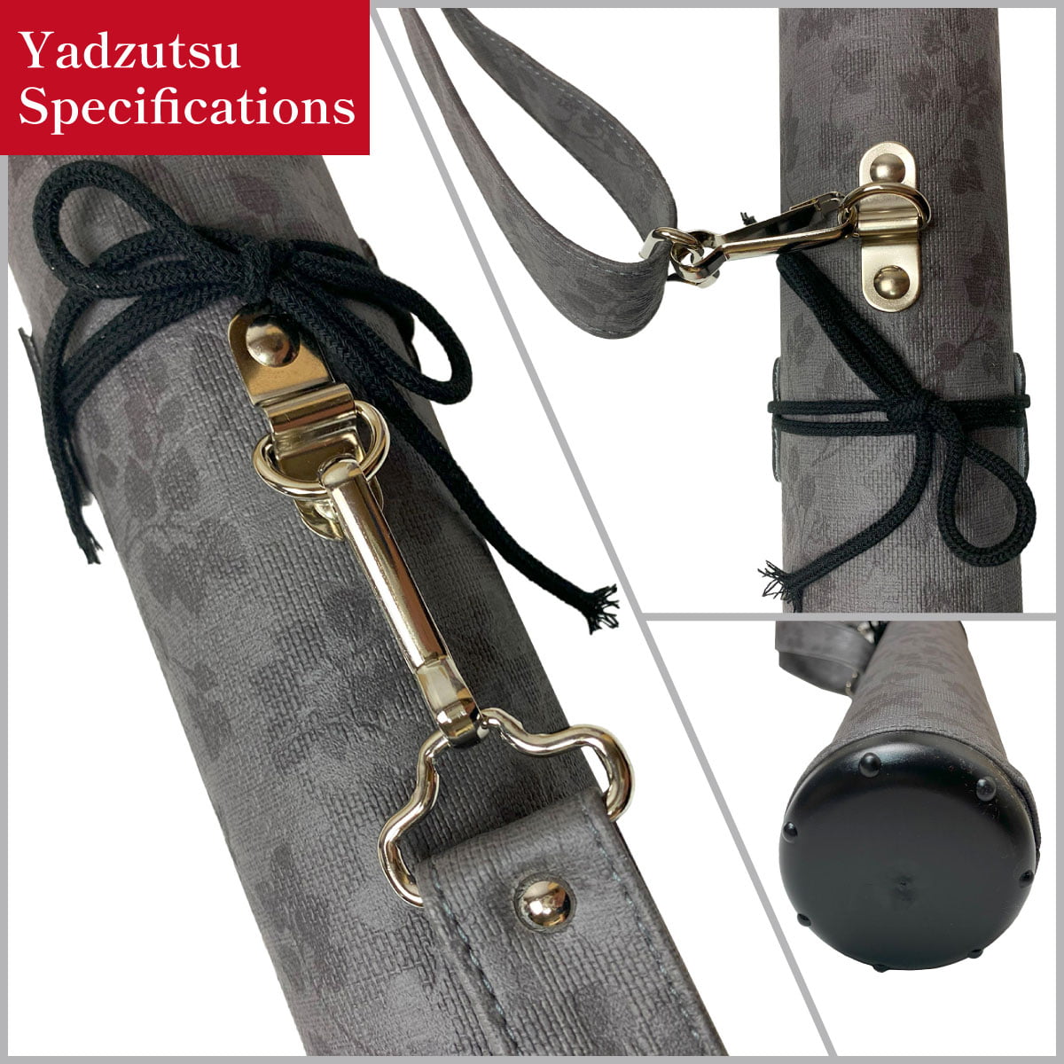 【E-098】 Pattern Yadzutsu Size:M 柄矢筒 中 95cm-105cm 矢筒 収納目安12本 模様 柄 弓道 弓具 矢 保管 持ち運び 収納