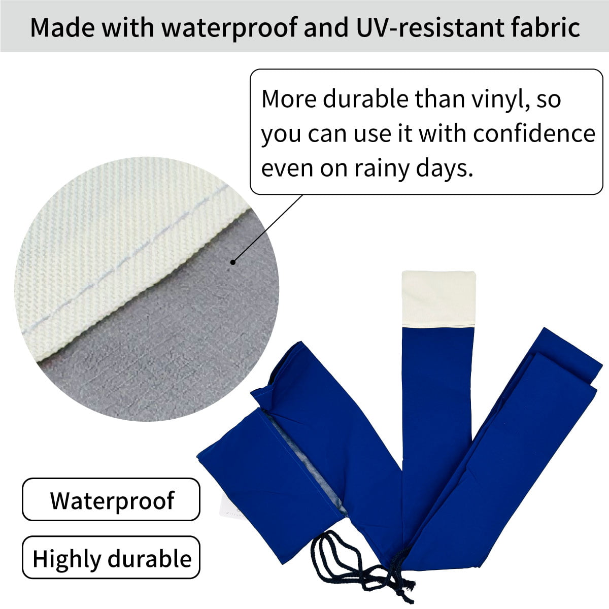 【F-012】Rainproof Yumibukuro 2sizes 雨用 弓袋 弓合羽 防水 石突付き弓袋 弓 雨 保護 持ち運び 弓道 弓具