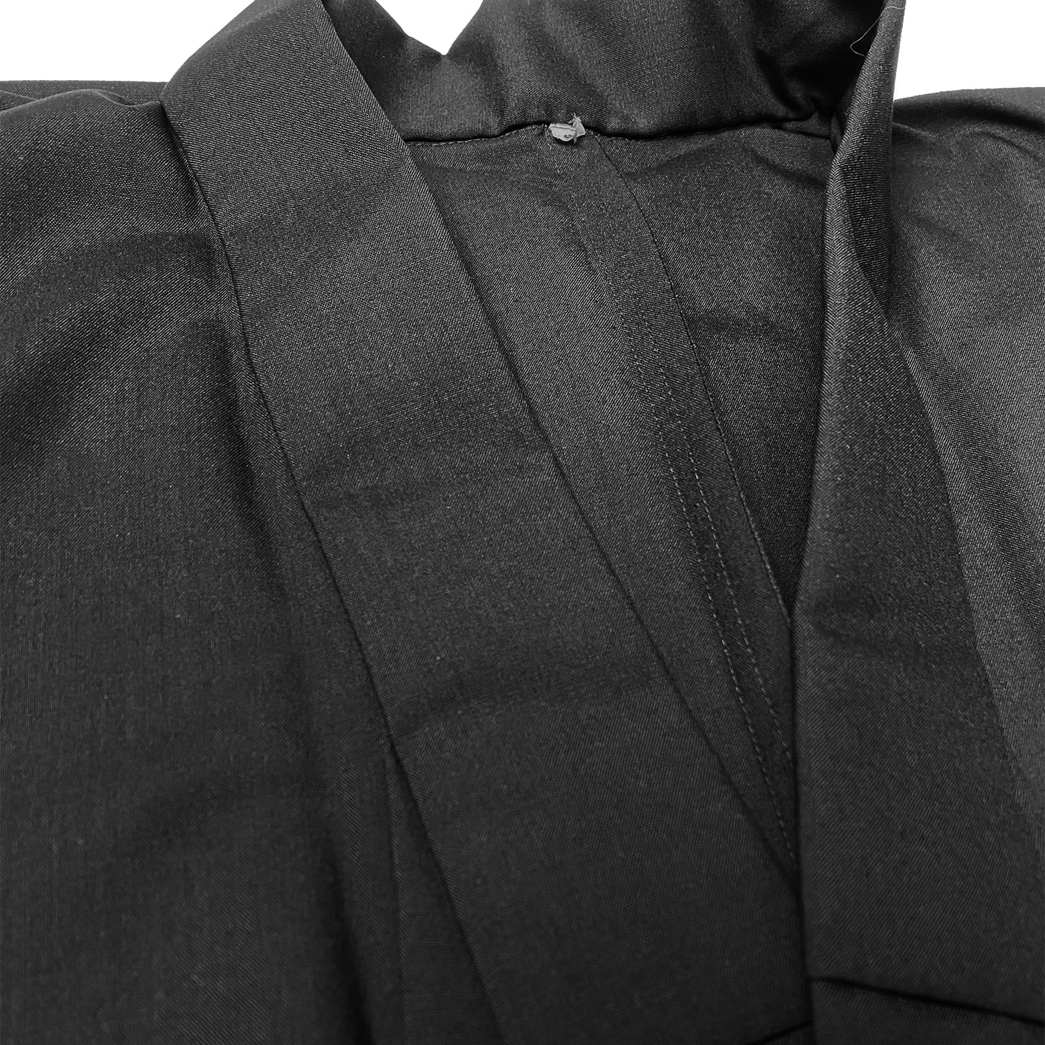 【H-024】 Kimono - Super Wool Size:XL 着物 スーパーウール 特大 黒 紺 弓道 弓具 弓道着物 男性 女性