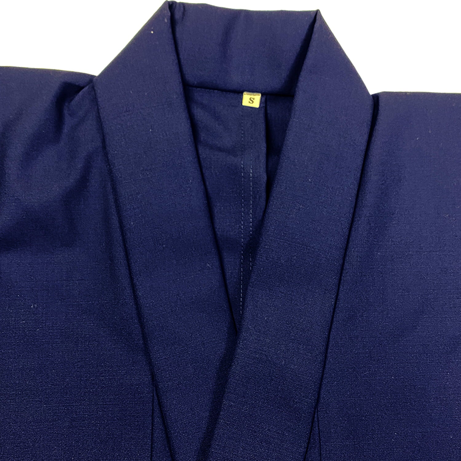 【H-025】 Kimono - Super Wool Size:XXL 着物 スーパーウール 特々大 黒 紺 弓道 弓具 弓道着物 男性