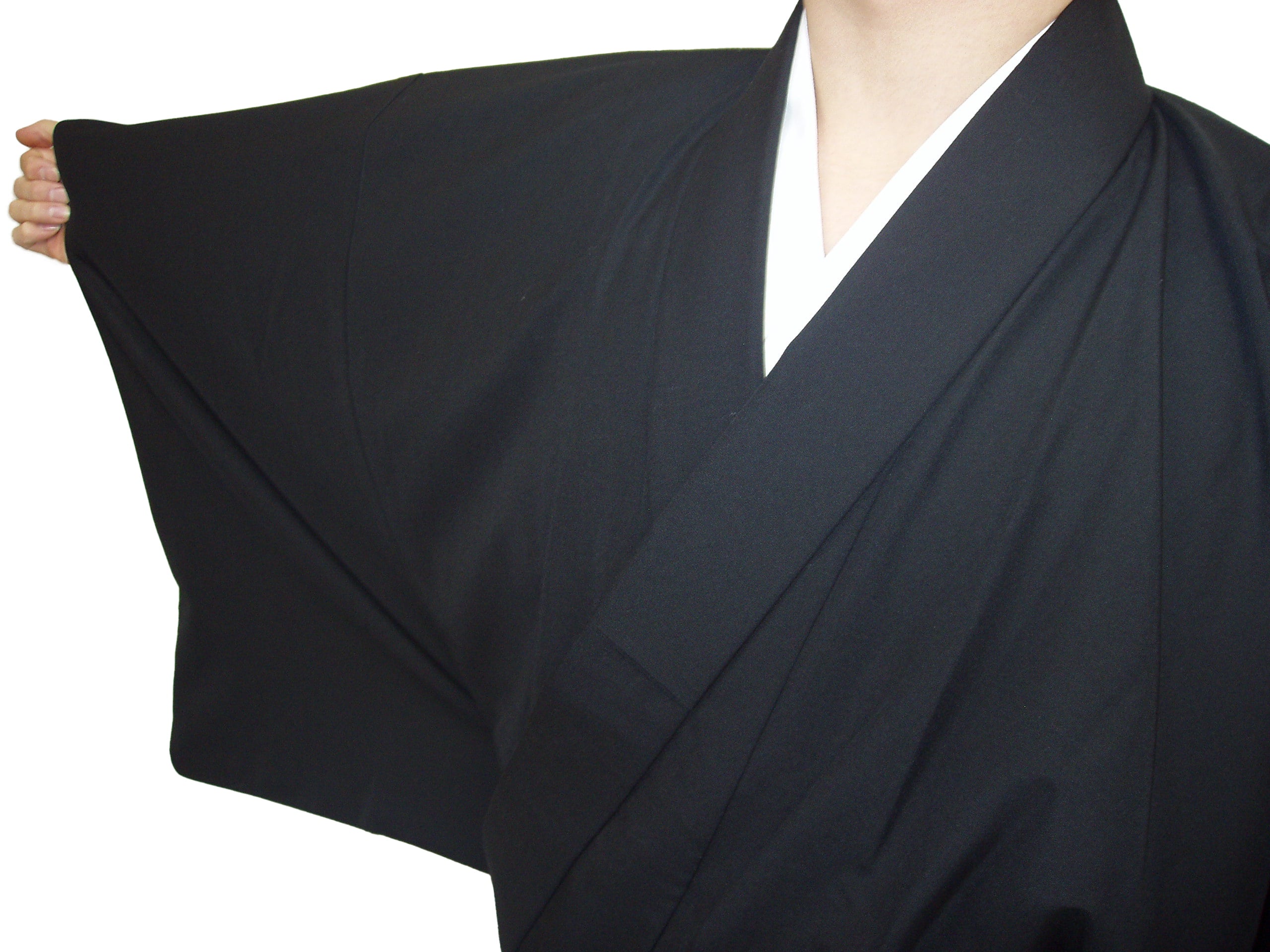 【H-023】 Kimono - Super Wool 着物 スーパーウール S M ML L 弓道 弓具 弓道着物 黒 紺 男性 女性
