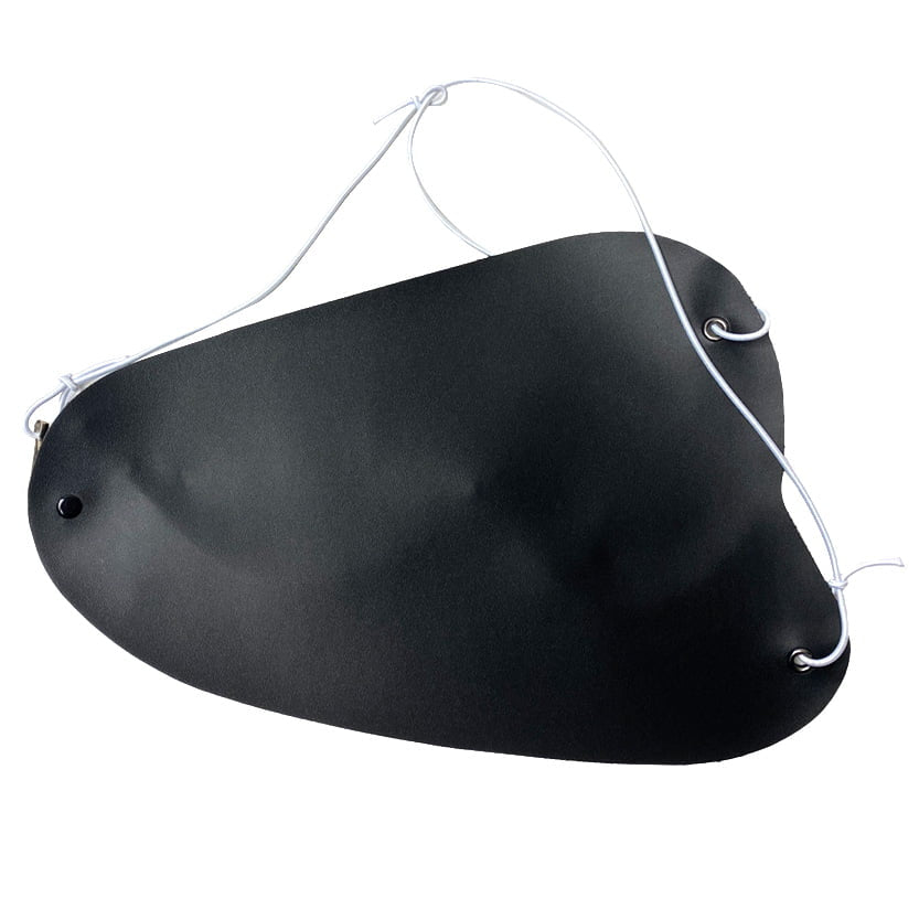 【H-098】 Mune-ate (Chest Guard) - Faux Leather 胸当て 合皮 レザー 黒 白 弓道 弓具 弓道具