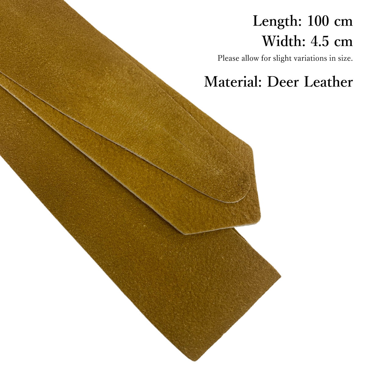 【J-012】 Kake Himo - Deer Leather - Brown カケ紐 革 茶色 鹿革 弓道 弓具 ゆがけ