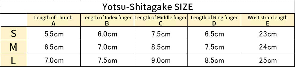 【J-018】 Yotsu Shitagake - White 四ツ下カケ 白 四つ 下がけ ゆがけ S M L 弓道 弓具