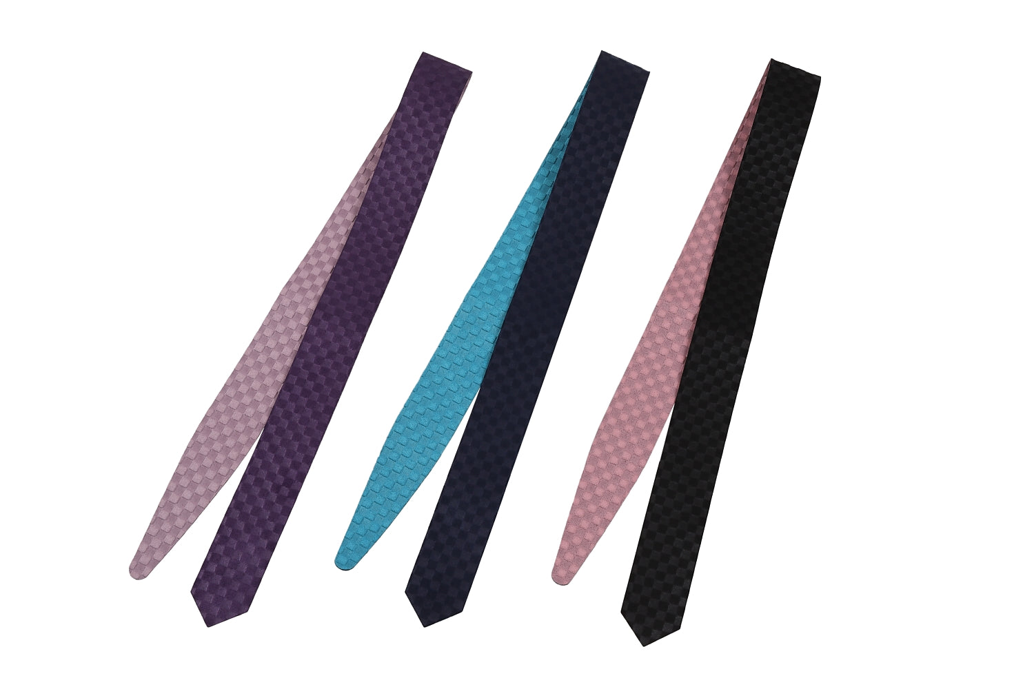 【J-199】 Kake Himo for Yugake - reversible カケ紐 人工皮革 市松模様 ダブルフェイス