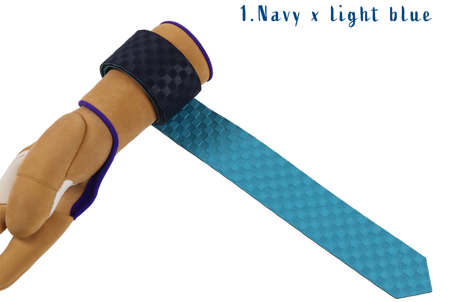 【J-199】 Kake Himo for Yugake - reversible カケ紐 人工皮革 市松模様 ダブルフェイス