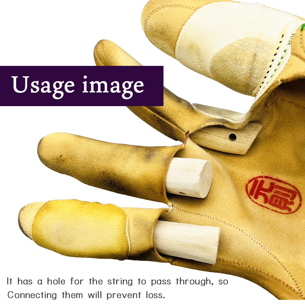 【J-201】 Kiri-Yubi Single item (Yugake protective supplies) ― 桐指 きりゆび ゆがけ 保護用品 桐指 単品