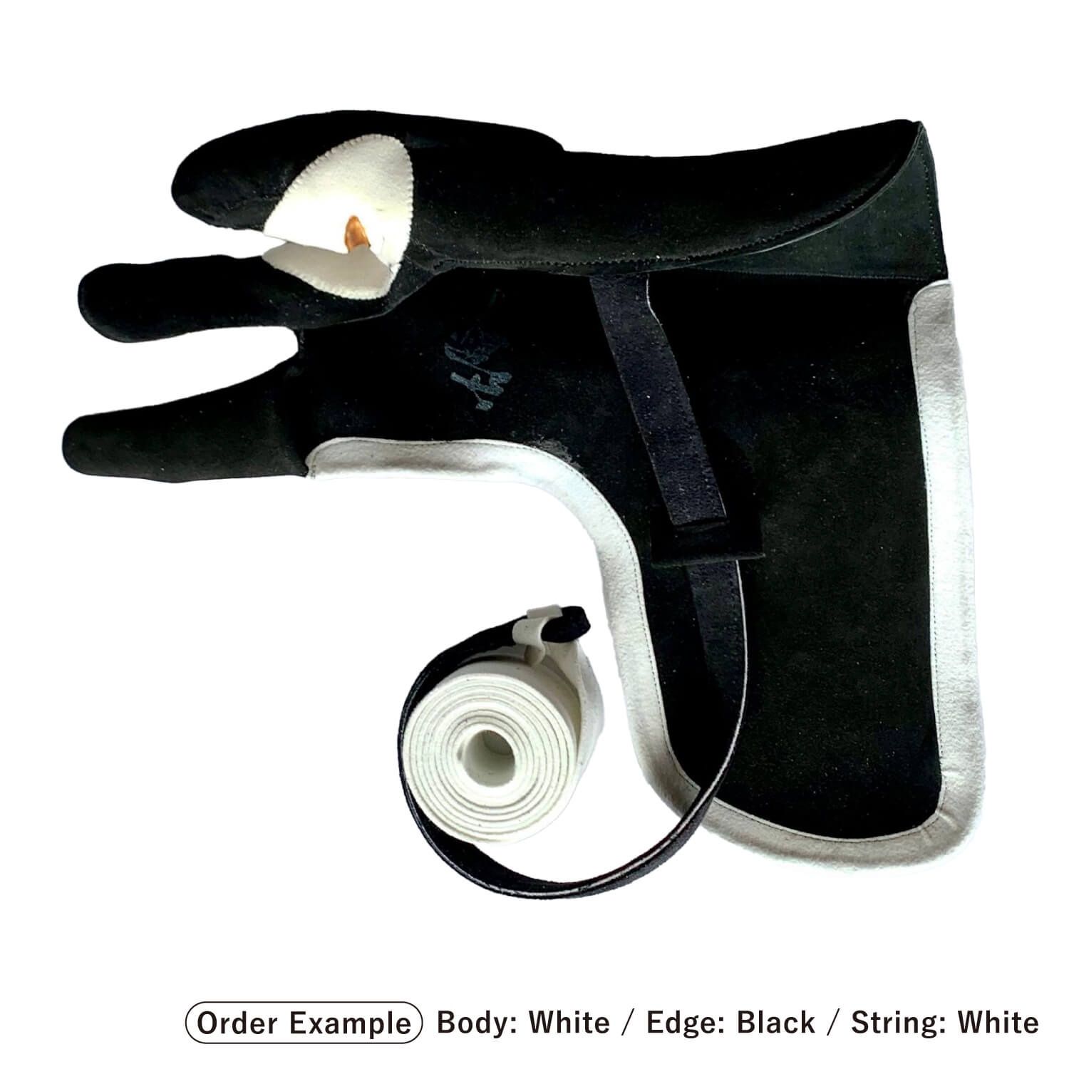 【J-205】 Tou - Mitsukake - Shichibu Heri - Custom Order 燈 (とう) 三ツカケ 七分へり フルオーダー製作 ゆがけ 受注生産品