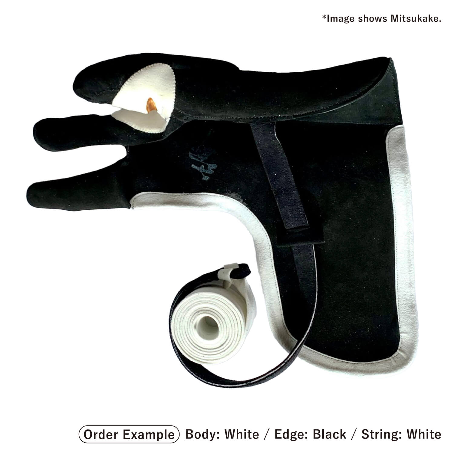 【J-206】 Tou - Yotsukake - Shichibu Heri - Custom Order 燈 (とう) 四ツカケ 七分へり フルオーダー製作 ゆがけ 受注生産品