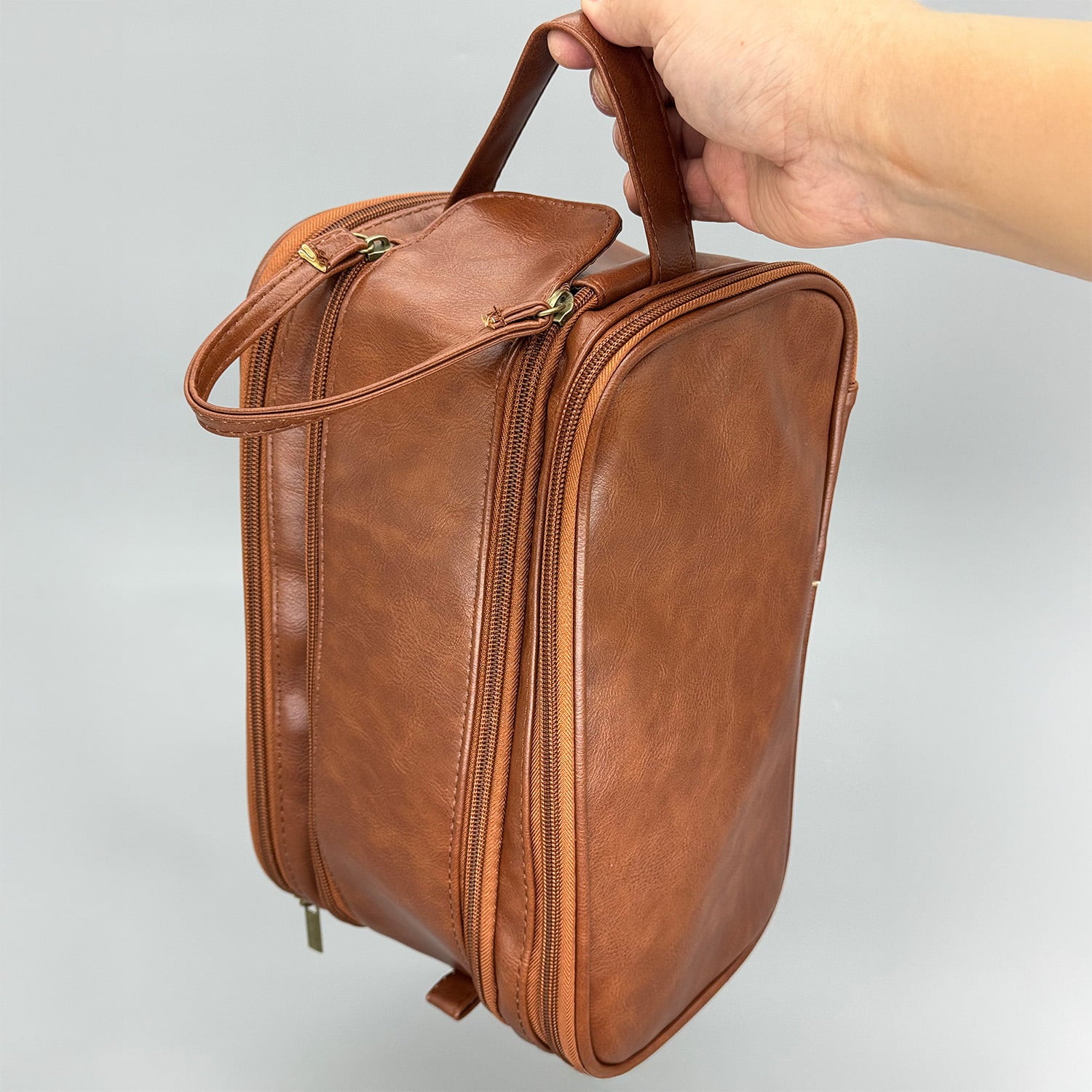 【J-211】 Yugake Case - Dual side compartments ゆがけ入れ 両サイド収納 全3色 カケ用 人工皮革製 ゆがけ かけ 保護 持ち運び 弓道 弓具