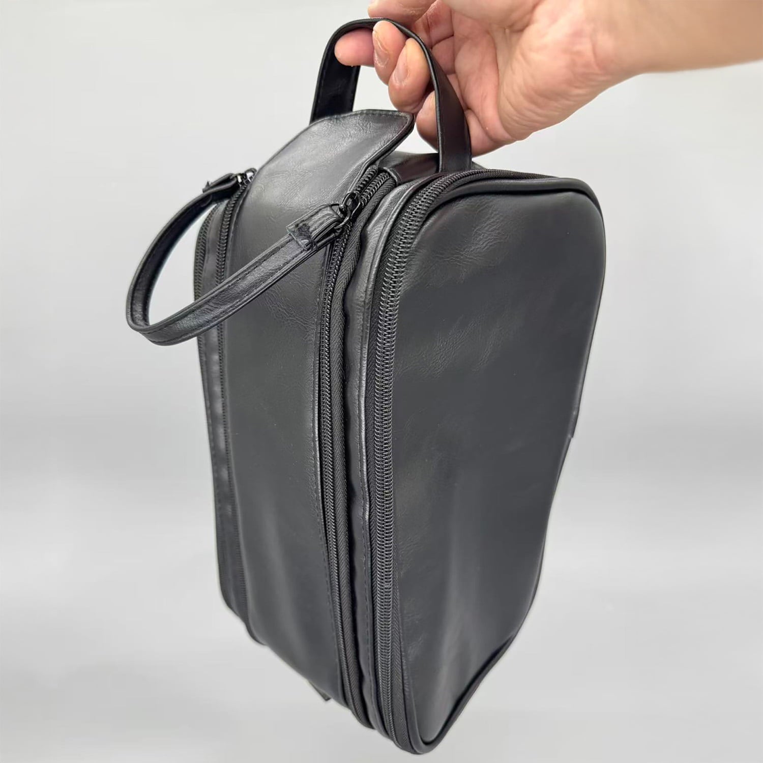 【J-211】 Yugake Case - Dual side compartments ゆがけ入れ 両サイド収納 全3色 カケ用 人工皮革製 ゆがけ かけ 保護 持ち運び 弓道 弓具