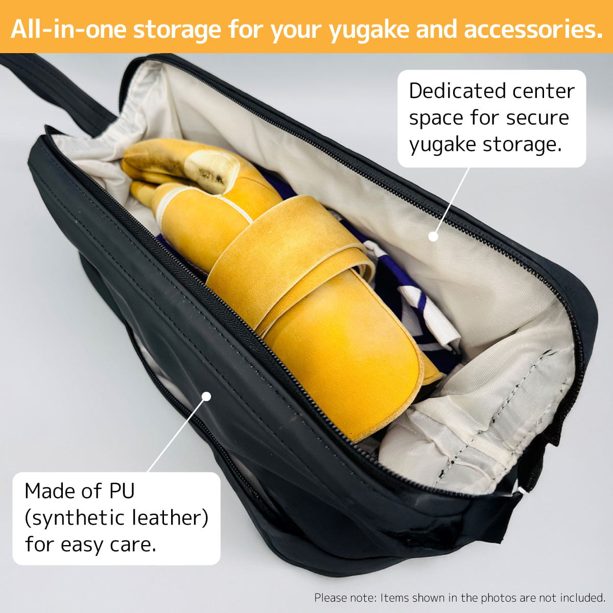 【J-212】 Yugake Case - Bottom storage compartment ゆがけ入れ 底部収納 全5色 カケ用 人工皮革製 ゆがけ かけ 保護 持ち運び 弓道 弓具
