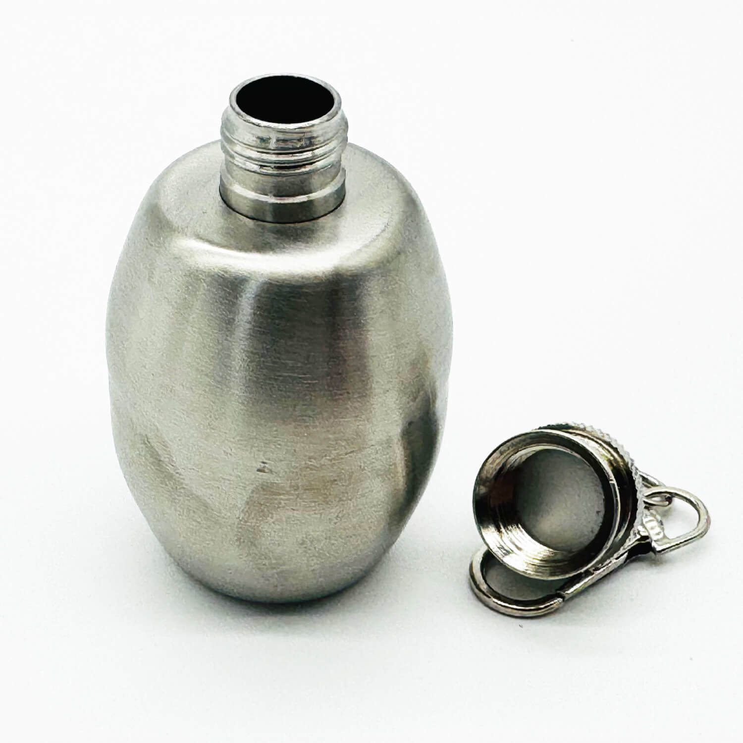 【J-213】Stainless Steel Calligraphy Powder Container with Funnel ステンレス製筆粉入れ 漏斗セット 選べる3サイズ