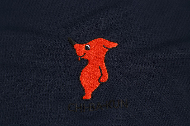 【L-109】Chiba-kun Polo Shirt【Navy】 SS~3L チーバ君 ドライポロシャツ ネイビー ポロシャツ 【チーバくんグッズ】