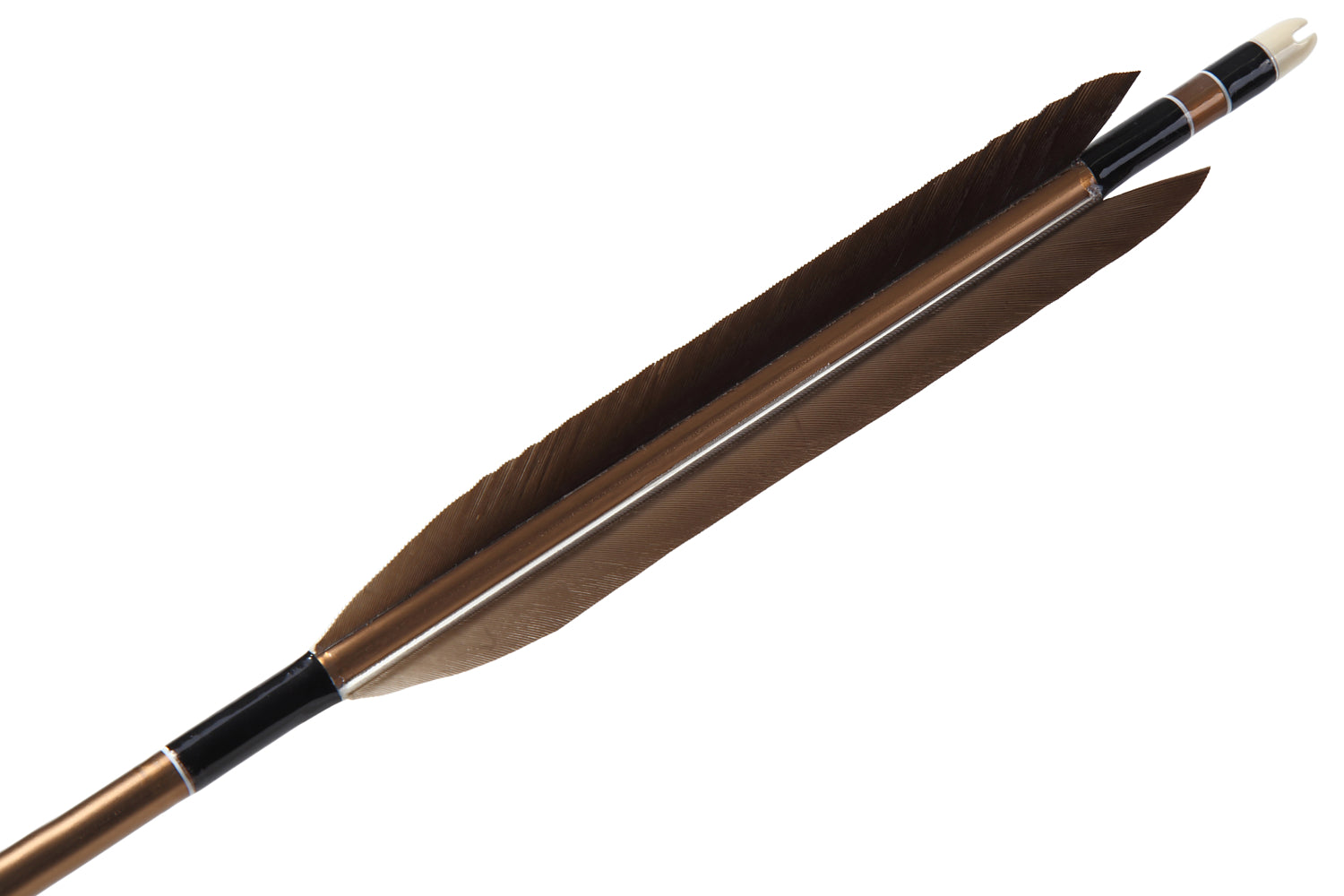 【D-1684】(DEAL of the season !!!)Black wing feathers - Set of 6 (Shaft Size 2015)黒手羽 B級品 2015 6本組 ジュラ矢