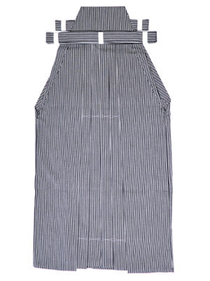 【H-229】 Striped Hakama -Gender:Male, Type:Umanori, Standard Size:#20 - #24.5<br>袴 縞柄袴 縞袴 男性用馬乗袴 20号~24.5号