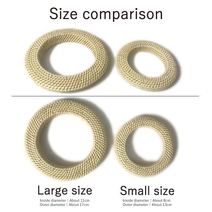 【C-056】 Rattan Tsurumaki (Large) 籐製 弦巻 大