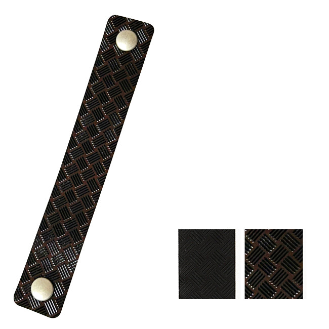 【C-141】 TSURIKAWA 印伝 ホック式吊り革 網代編柄