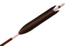 【D-1654】Black wing feather Fletching - Set of 6 (HAYABUSA Carbon 76-22) 黒手羽 ハヤブサカーボン 76-22 6本組