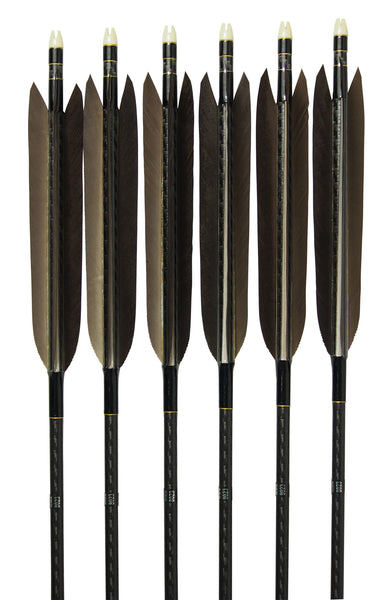 D-1709】Black wing feather Fletching - Set of 6 (Mizuno Carbon WENEW80 –  SAMBU KYUGUTEN