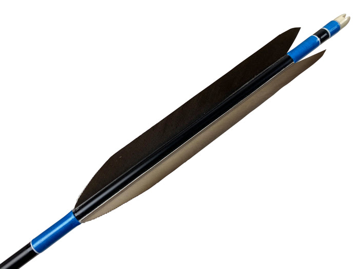 【D-1715】(DEAL of the season !!!)Black wing feathers - Set of 6 (Shaft Size 1913) 黒手羽 B級品 1913 6本組