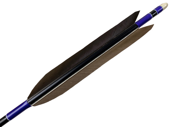 【D-1716】(DEAL of the season !!!)Black wing feathers - Set of 6 (Shaft Size 1913) 黒手羽 B級品 1913 6本組