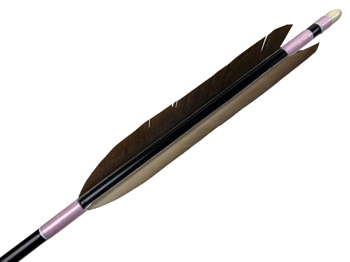 【D-1717】(DEAL of the season !!!)Black wing feathers - Set of 6 (Shaft Size 1913) 黒手羽 B級品 1913 6本組