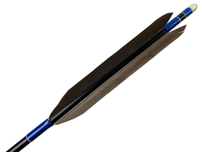 【D-1720】(DEAL of the season !!!)Black wing feathers - Set of 6 (Shaft Size 2015) 黒手羽 B級品 2015 6本組
