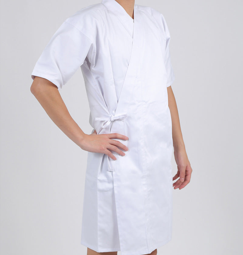 【H-003】 Uwagi - Cotton/Polyester Blend Size:3L 上着 混紡 3L 男性 女性 通年用 弓道 弓道着 洗える 白