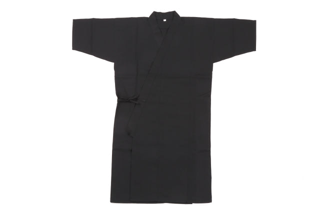 【H-242】 Uwagi - Black polyester100% Size 2L : 上着 黒 ポリエステル100% 2L