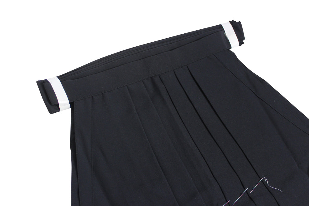【H-252】 Hakama -Tetoron(Tetorex) for woman(Black,Dark blue) anndon-hakama (All seasons) Size:#28 - #29 - 袴テトレックス 女性用 行燈 紺 黒 28-29号