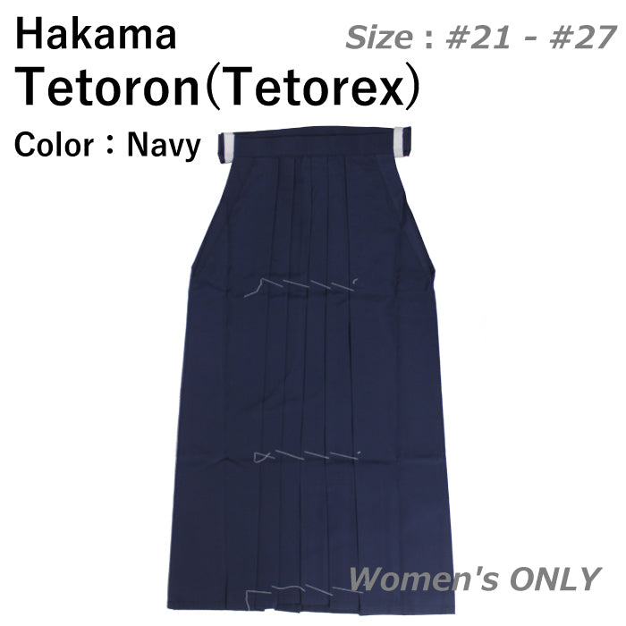 【H-247】 Hakama -Tetoron(Tetorex) for woman(Dark blue) (All seasons) Size:#21 - #27 - 袴テトレックス 女性用 紺袴 21-27号