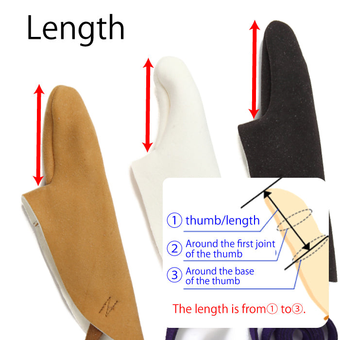 【J-024】 Gusseted Yubiosideマチ付指押し手