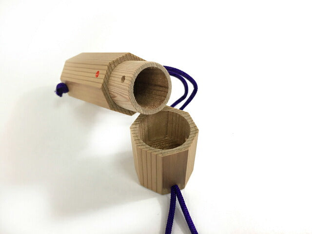 【J-158】 Cedar-Made Giriko Holder (Japanese Cedar Trees) 杉製 ギリ粉入れ