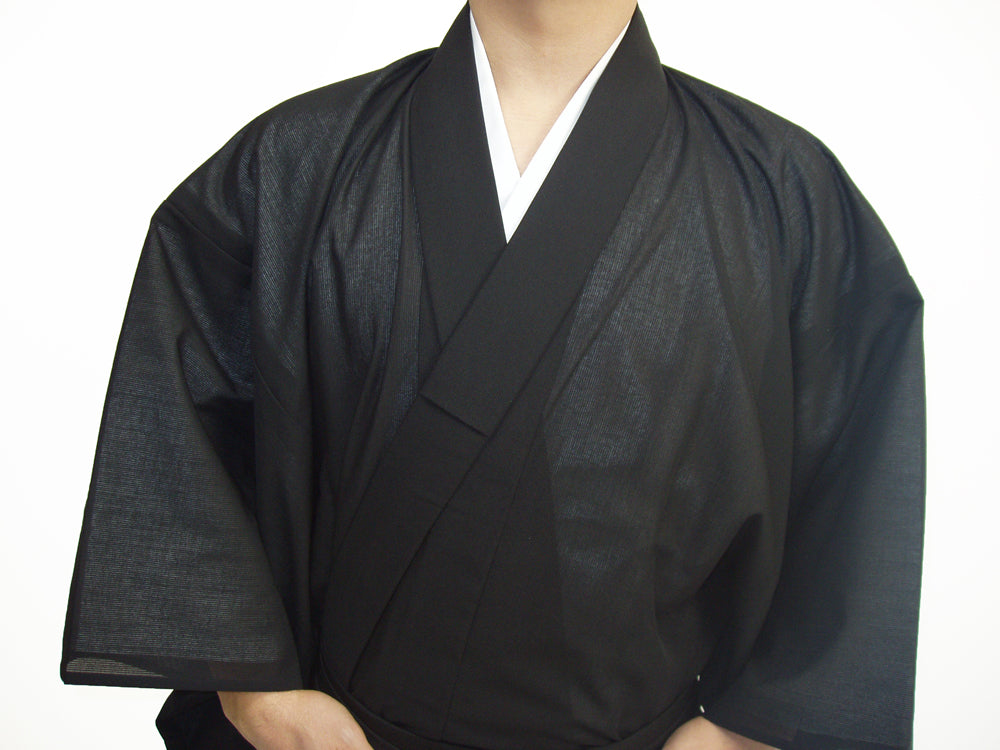 【H-032】 Kimono - Striped (Summer) For Men Size:XXL 着物 縞紗(夏用) 特々大