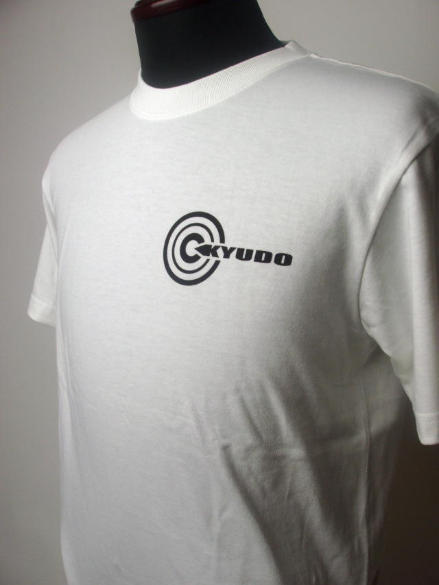 【L-018】Kyudo T-Shirt XXL.-XXXL White 弓道Tシャツ(KYUDO GOODS)