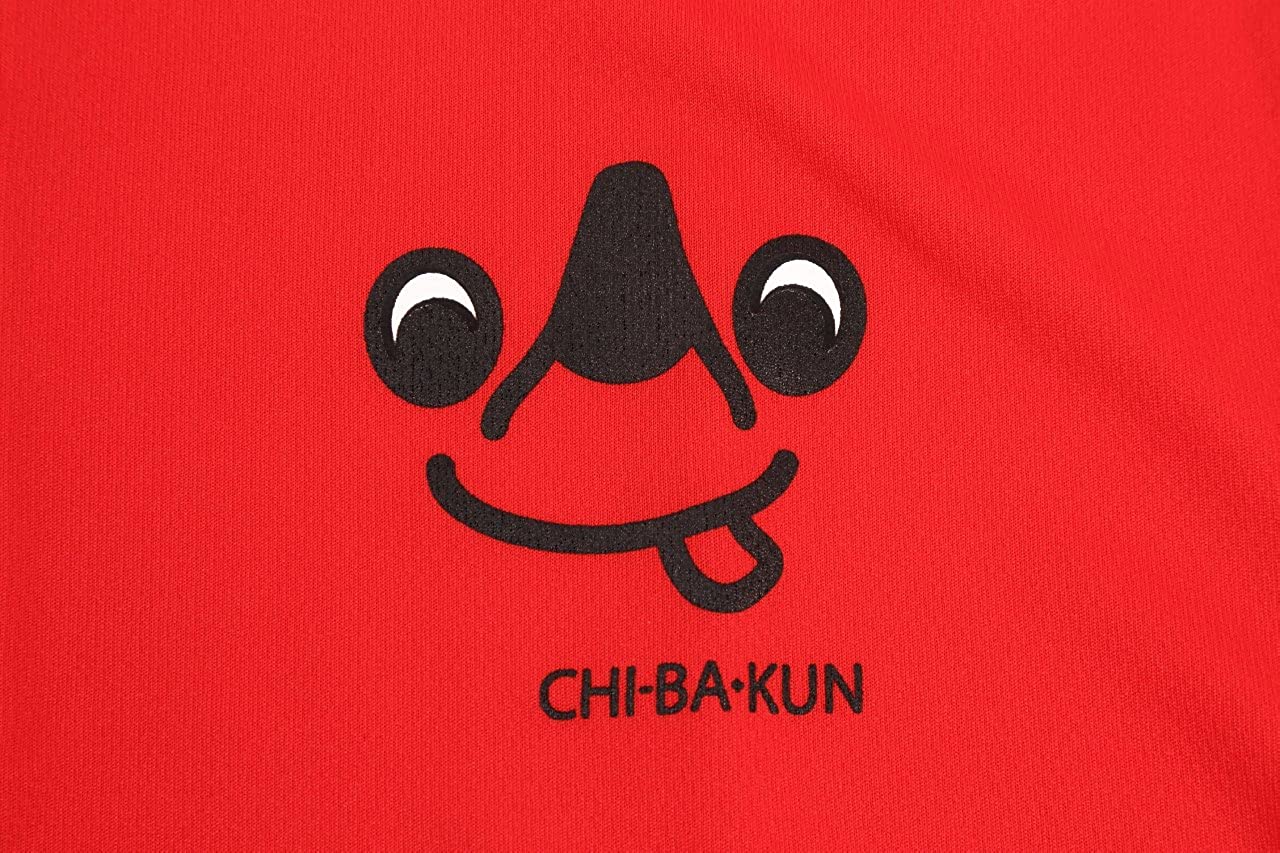 【L-105】Chiba-kun Polo Shirt【Red(Face)】 XS～XXL チーバ君 ドライポロシャツ 赤 ポロシャツ 【チーバくんグッズ】