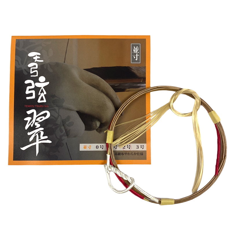 【C-084】 Tenkyu Tsuru Sui - Nami-sun,Ni-sun nobi #0,#1,#2 [1 strings per package.]  (Synthetic Bowstring)　天弓弦 翠 並寸・伸寸 0・1・2号 1本入り 弓道 弓具 弦