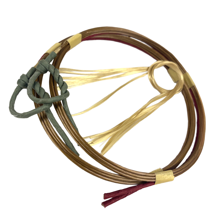 【C-026】 Tenkyu Tsuru Yon-sun Nobi [2 strings per package.]  (Synthetic Bowstring)　天弓弦 四寸伸 ２本入り 1号・2号・3号 弓道 弓具 弦