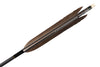 【D-1758】Black wing feather Fletching - Set of 6 (TAKUMI Carbon 80-22) 黒手羽 匠カーボン 80-22 6本組